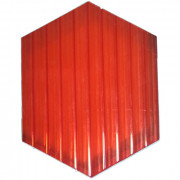 Сотовый поликарбонат 4 мм цвет красный 6 м