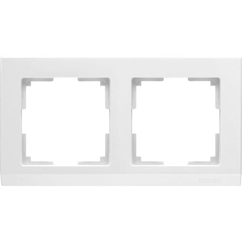 Рамка двойная Werkel Stark белая