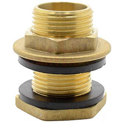 Врезка с уплотнительной гайкой для резервуаров 1/2 наружная резьба 