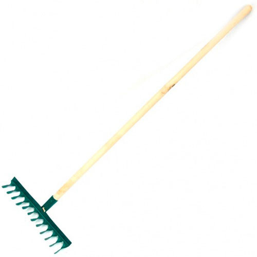 Грабли 12 зубов витые с черенком