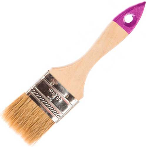 Кисть плоская натуральная щетина 50 мм KRAFOR