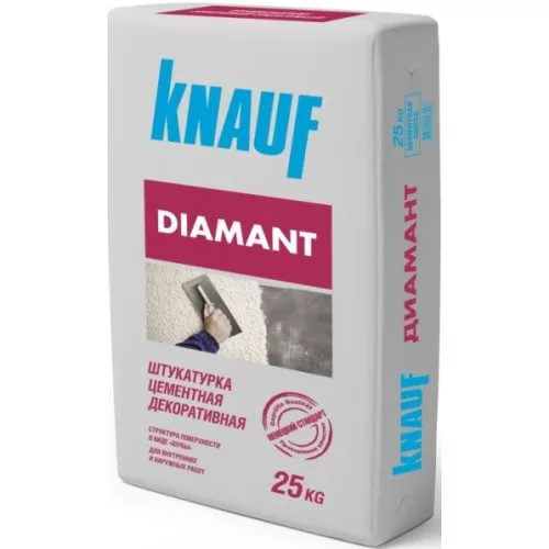 Декоративная штукатурка КНАУФ Диамант короед 2,5 (25 кг) 