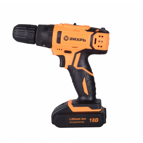 Дрель-шуруповерт аккумуляторная ДА-18Л-2КУ Вихрь Дрель-шуруповерт аккумуляторная ДА-18Л-2КУ Вихрь