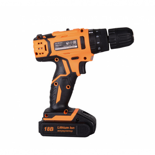 Дрель-шуруповерт аккумуляторная ДА-18Л-2КУ Вихрь Дрель-шуруповерт аккумуляторная ДА-18Л-2КУ Вихрь