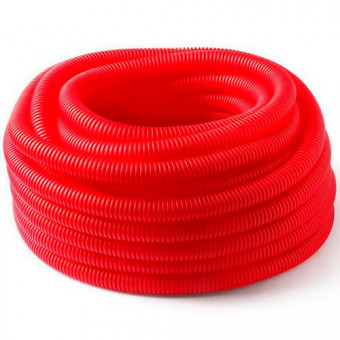 Кожух для металлопластиковых труб ф20 (красный) (50 м)