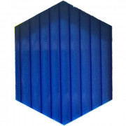 Сотовый поликарбонат 4 мм цвет синий 6 м