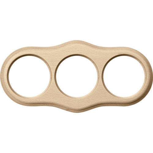 Рамка тройная Werkel Legend Wave Ретро светлый бук