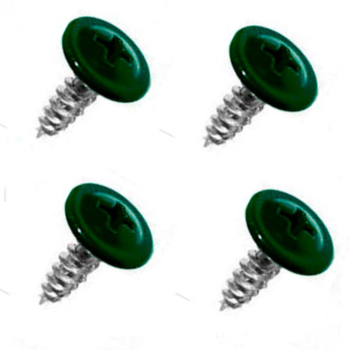 4.2*19 саморезы с пресшайбой  острые RAL 6005 (250 шт.)