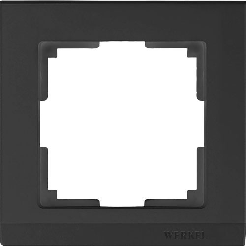 Рамка одинарная Werkel Stark черная
