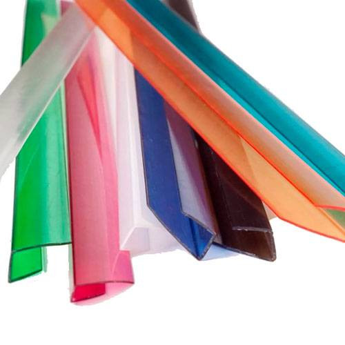 Торцевой профиль для поликарбоната  8 мм. Гранатовый (2.1 м)