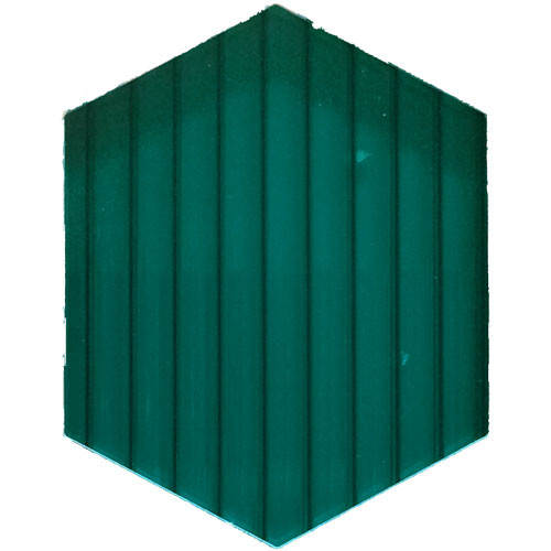 Сотовый поликарбонат  6 мм цвет бирюза 6 м