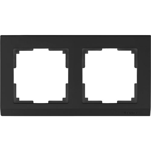 Рамка двойная Werkel Stark черная