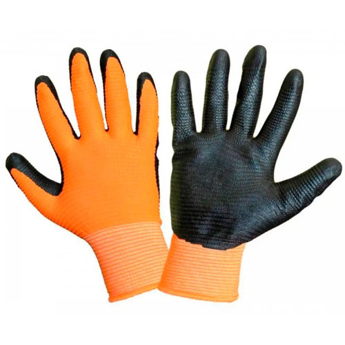Перчатки нейлоновые НЕЙЛОН-ПЕНА ( Оранжевые)