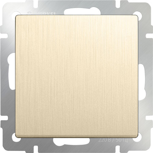 Выключатель одноклавишный СП Werkel шампань рифленый