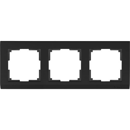 Рамка тройная Werkel Stark черная