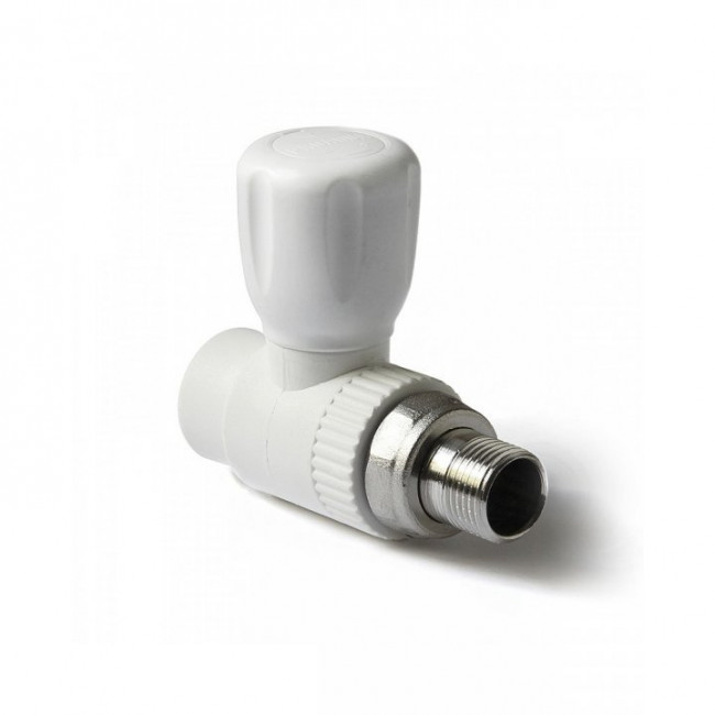 Кран регулируемый для радиатора 20-1/2 прямой верхний (полипропилен)