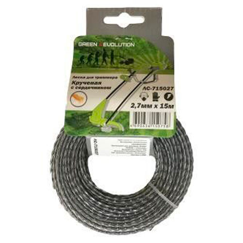 Леска Green Revolution для триммера 3,0  (круч. с сердечником) (15 м )