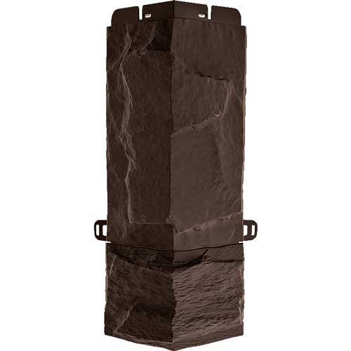 Наружный угол для фасадных панелей ГРАНИТ ЭКО цвет коричневый Альта-Профиль Наружный угол для фасадных панелей ГРАНИТ ЭКО цвет коричневый Альта-Профиль