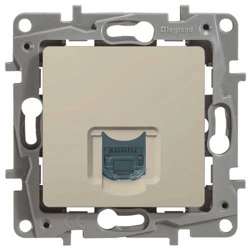 Розетка компьютерная СП Legrand Etika слоновая кость