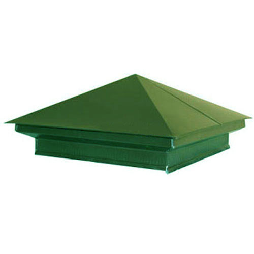 Колпак на столб 400*400 с юбкой Зеленый