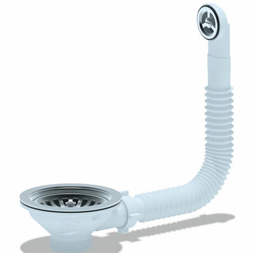 Перелив 40 для мойки 3 1/2 круглый (N320S) Анипласт