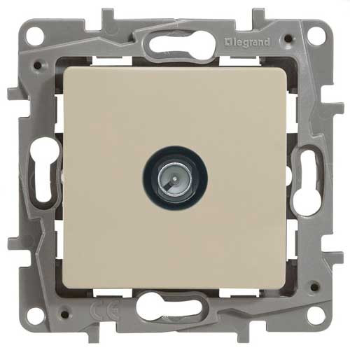 Розетка TV СП Legrand Etika слоновая кость