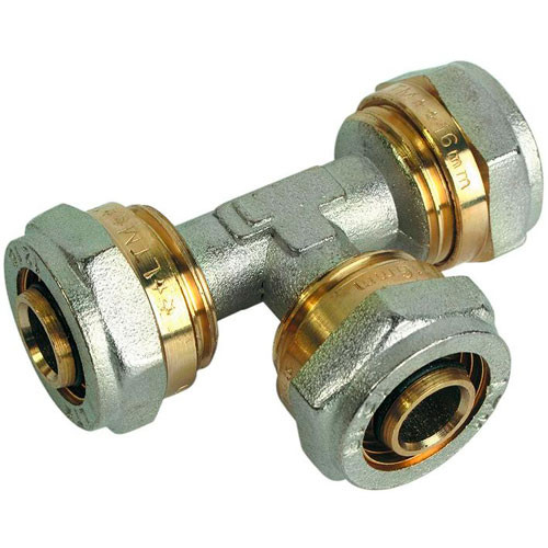 Тройник металлопласт 16-16-16