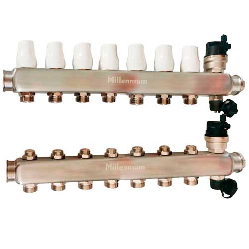 Коллекторная группа Millennium 1 на 7 выходов квадратная