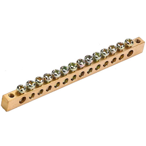 Шина нулевая 8*12-12 крепеж по краям