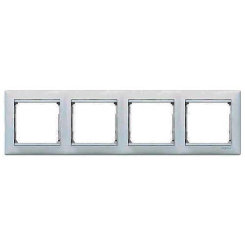 Рамка четырехместная горизонтальная Legrand Valena белый