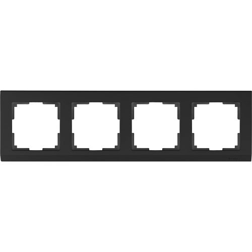 Рамка четырехместная Werkel Stark черная