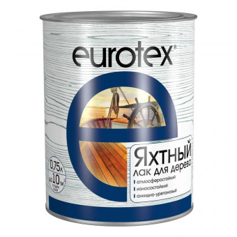 Лак яхтный глянцевый 0,75 л. EUROTEX
