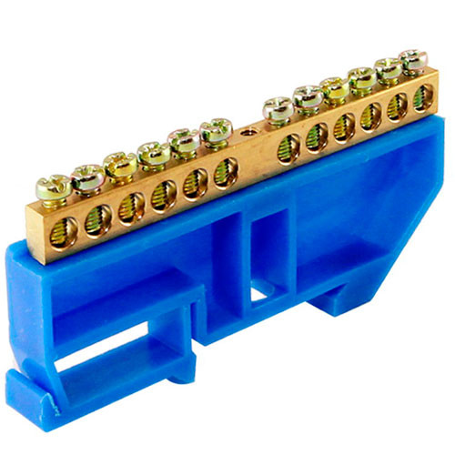 Шина нулевая 6*9-6 на DIN изоляторе