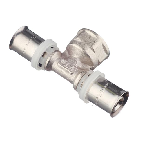 Пресс тройник для металлопласта 20Х1/2Х20 внут. VER-PRO