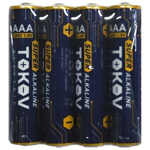 Элемент питания алкалиновый LR3/AAA (уп. 4 шт) TOKOV ELECTRIC
