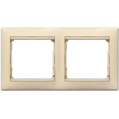 Рамка двойная горизонтальная Legrand Valena слоновая кость