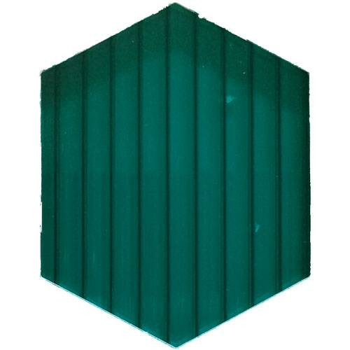 Сотовый поликарбонат  8 мм цвет Бирюза 6 м