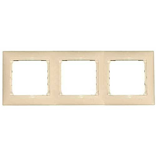 Рамка тройная горизонтальная Legrand Valena слоновая кость