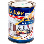 Эмаль ПФ-115 салатовая 0,8 кг. DEKOR (Кубанские краски)