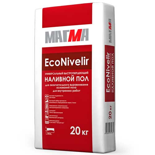 Наливной пол Магма Эконивелир быстротвердеющий (20 кг)