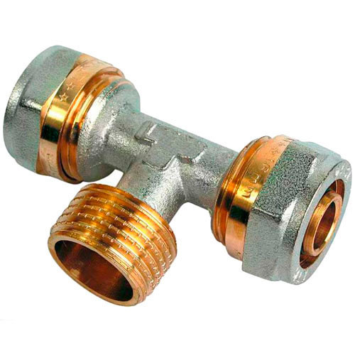 Тройник металлопласт 20-3/4-20 наружная резьба