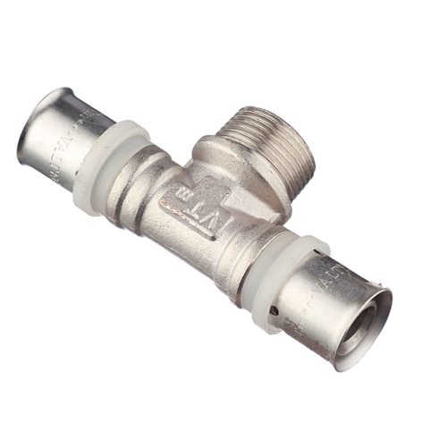 Пресс тройник для металлопласта 20Х3/4Х20 нар. VER-PRO