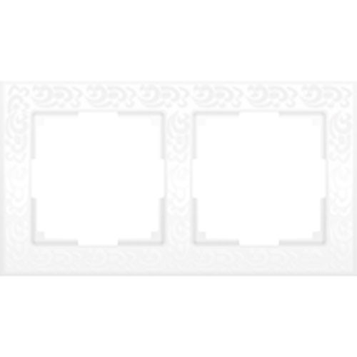 Рамка двойная Werkel Flock белая