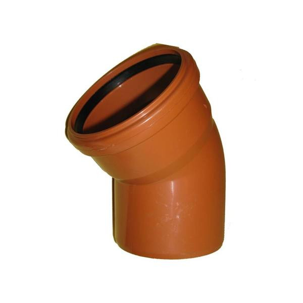 Уголок (отвод) 160*45 наружной канализации