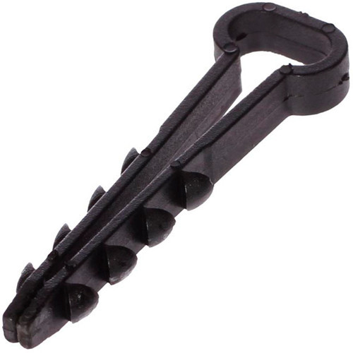Дюбель-хомут (Плоский) d5-10 мм. черный (50шт)