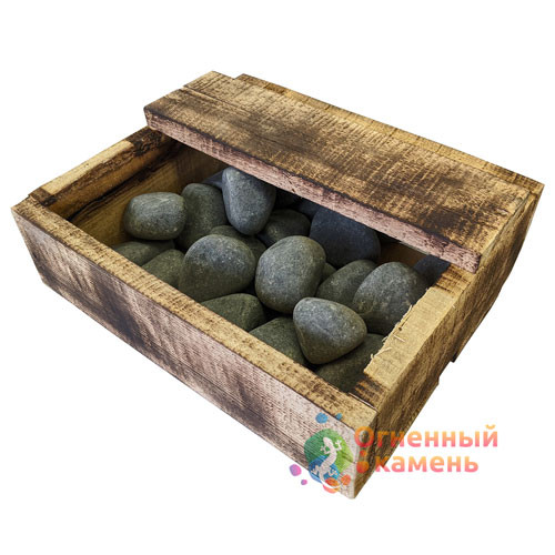 Камень для бани Оливин шлифованный фракция 70-150 мм. (10 кг.)  Камень для бани Оливин шлифованный фракция 70-150 мм. (10 кг.)