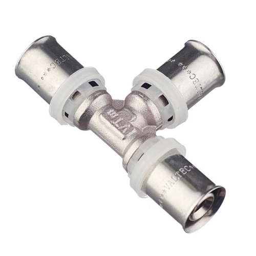 Пресс тройник для металлопласта 20Х16Х16 VER-PRO