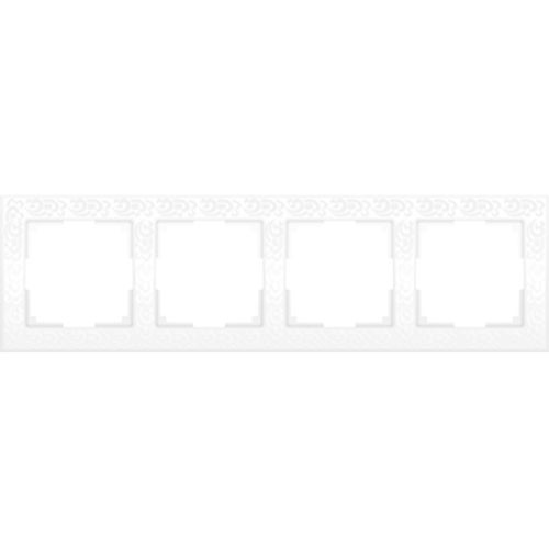 Рамка четырехместная Werkel Flock белая