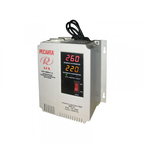 Стабилизатор АСН-2000 Н/1-Ц Ресанта Lux Стабилизатор АСН-2000 Н/1-Ц Ресанта Lux