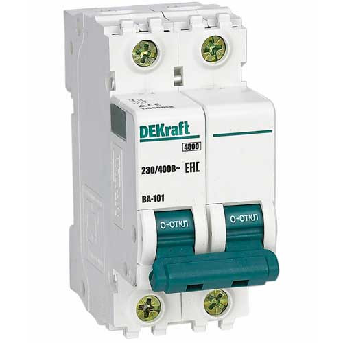 Автоматический выключатель 2п 32А DEKraft (Schneider)